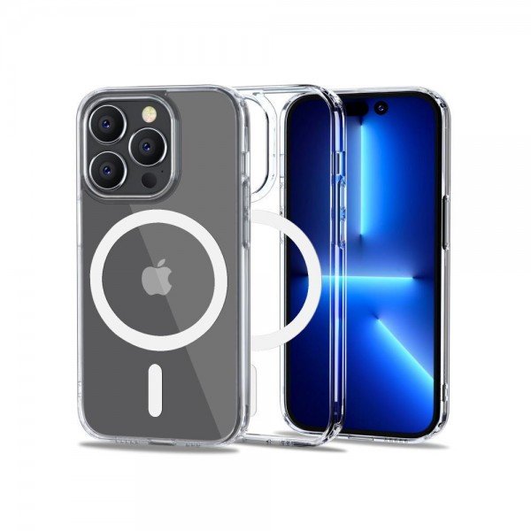 Tech-Protect Flexair Hybrid Magsafe Back Cover Σιλικόνης Διάφανο (iPhone 14 Pro)